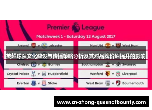 英超球队文化建设与传播策略分析及其对品牌价值提升的影响